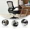 Flash Furniture Mesh Contemporary Chair, 17-1/4" to 20-3/4", Adjustable Arms, Black LeatherSoft/Mesh BL-X-5M-LEA-GG - alternate 5